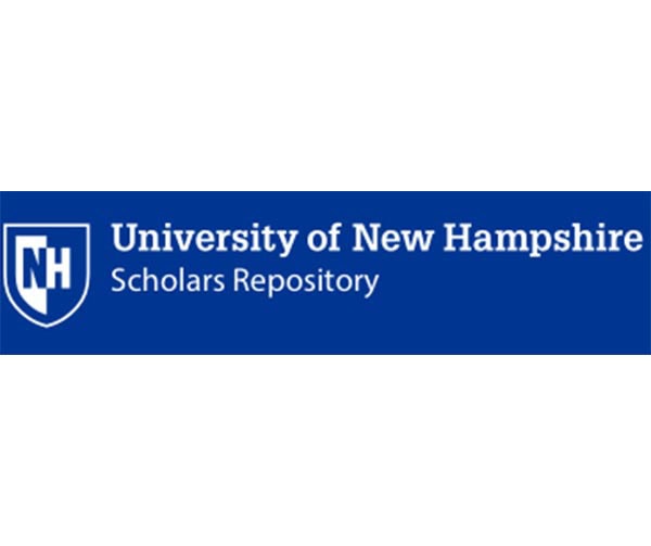 University of New Hampshire Scholars Repository logo with a white NH shield icon on a blue background.